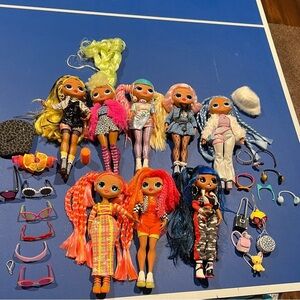 L.O.L Dolls Witerlicious, Neonlicious, Uptown Girl, Downtown BB with accessories
